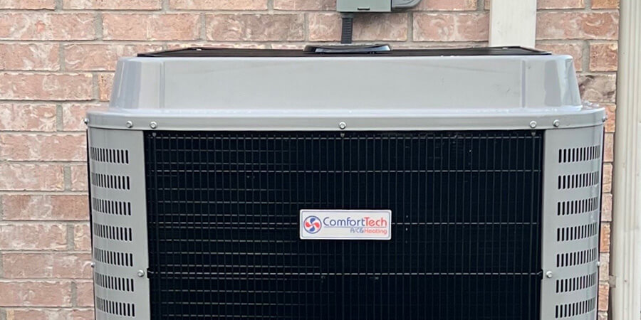 Air conditioner outside house